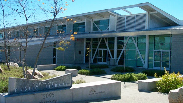 Front area outside the Carmel Mountain Ranch Library